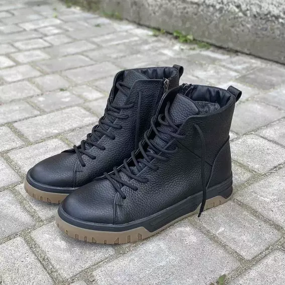 Мужские ботинки кожаные зимние черные Emirro 30 фото 4 — интернет-магазин Tapok