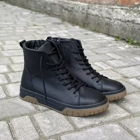 Мужские ботинки кожаные зимние черные Emirro 30 фото 5 — интернет-магазин Tapok