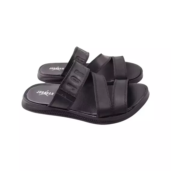 Шлепанцы мужские Maxus shoes черные натуральная кожа 133-23LSHC фото 1 — интернет-магазин Tapok
