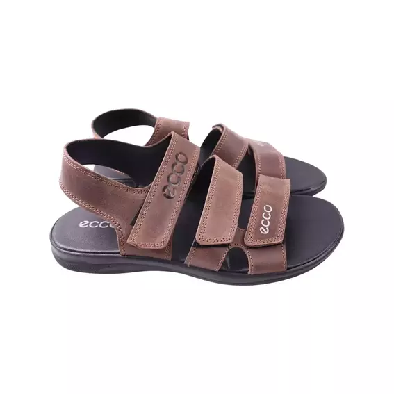 Сандалі чоловічі Maxus shoes коричневі натуральна шкіра 125-23LBS фото 1 — інтернет-магазин Tapok