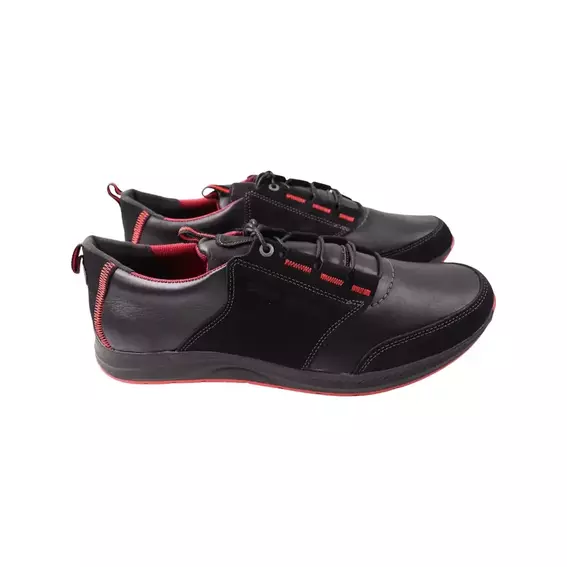 Кросівки чоловічі Maxus shoes чорні натуральна шкіра 120-23DTS фото 1 — інтернет-магазин Tapok