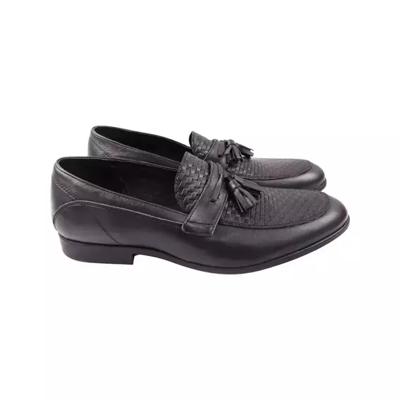 Туфли мужские Vadrus черные натуральная кожа 487-23DT фото 1 — интернет-магазин Tapok