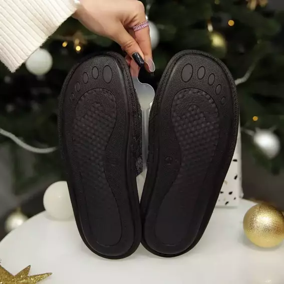 Домашние тапочки Twins Slippers 584781 Серые фото 3 — интернет-магазин Tapok