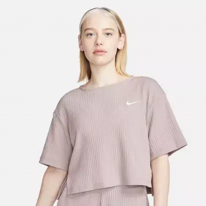Жіноча футболка NIKE W NSW RIB JRSY SS TOP DV7870-272 фото 1 — інтернет-магазин Tapok
