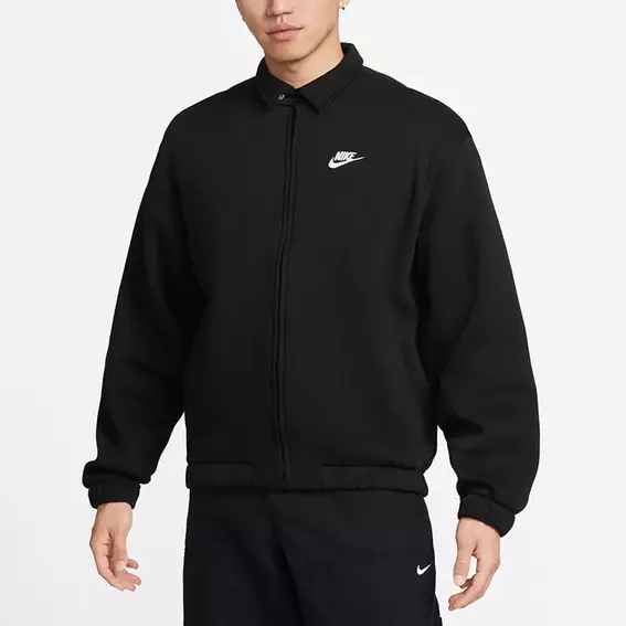Мужская куртка NIKE M NK CLUB BB HARRINGTON JKT DX0539-010 фото 1 — интернет-магазин Tapok
