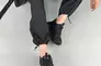 Кроссовки женские кожаные черные Фото 5
