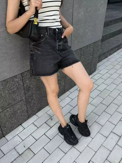 Кроссовки женские кожаные черные фото 16 — интернет-магазин Tapok