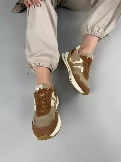 Кросівки жіночі замшеві коричневі фото 4 — інтернет-магазин Tapok