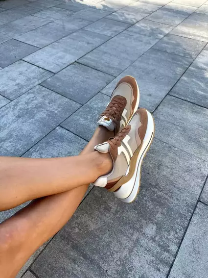 Кросівки жіночі замшеві коричневі фото 18 — інтернет-магазин Tapok