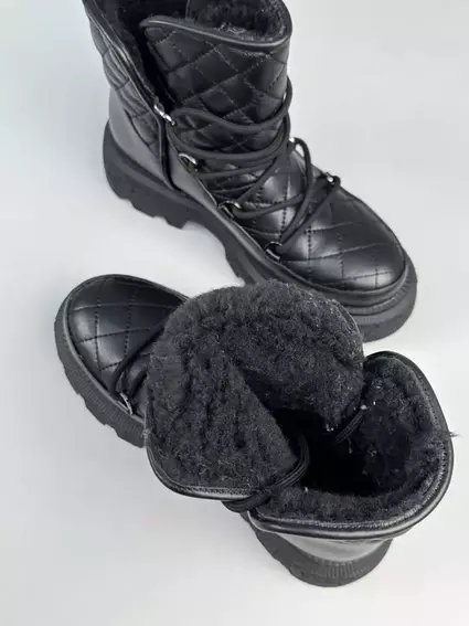 Ботинки женские кожаные черные зимние фото 14 — интернет-магазин Tapok
