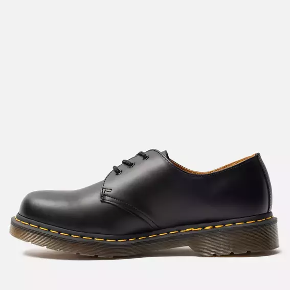 Мужские туфли Dr Martens 1461 — Black Smooth Черный фото 3 — интернет-магазин Tapok