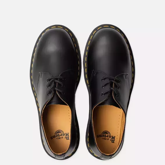 Мужские туфли Dr Martens 1461 — Black Smooth Черный фото 4 — интернет-магазин Tapok