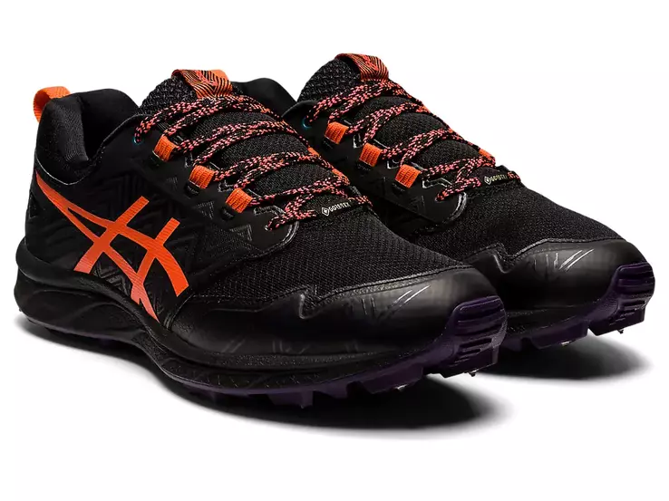 Жіночі кросівки Asics GEL-FujiSetsu 3 G-TX 2022 Чорний з помаранчевим фото 2 — інтернет-магазин Tapok